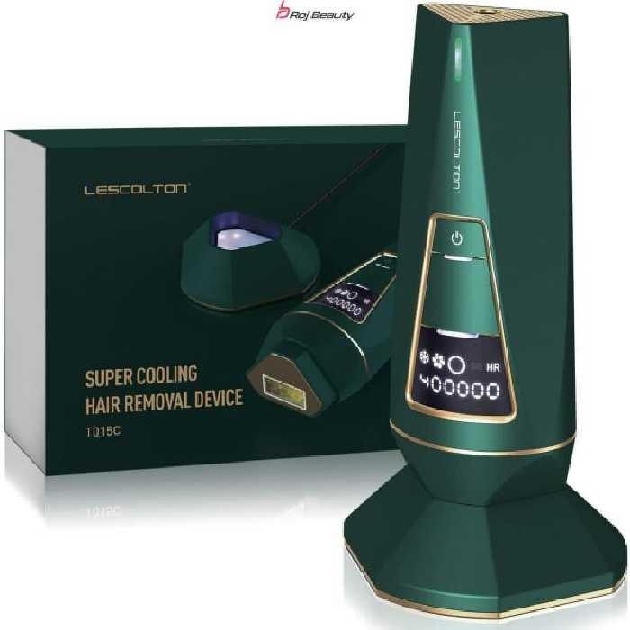 دستگاه لیزر خانگی حذف موی زائد لسکلتون با 12 ماه گارانتی مدل LESCOLTON T015C