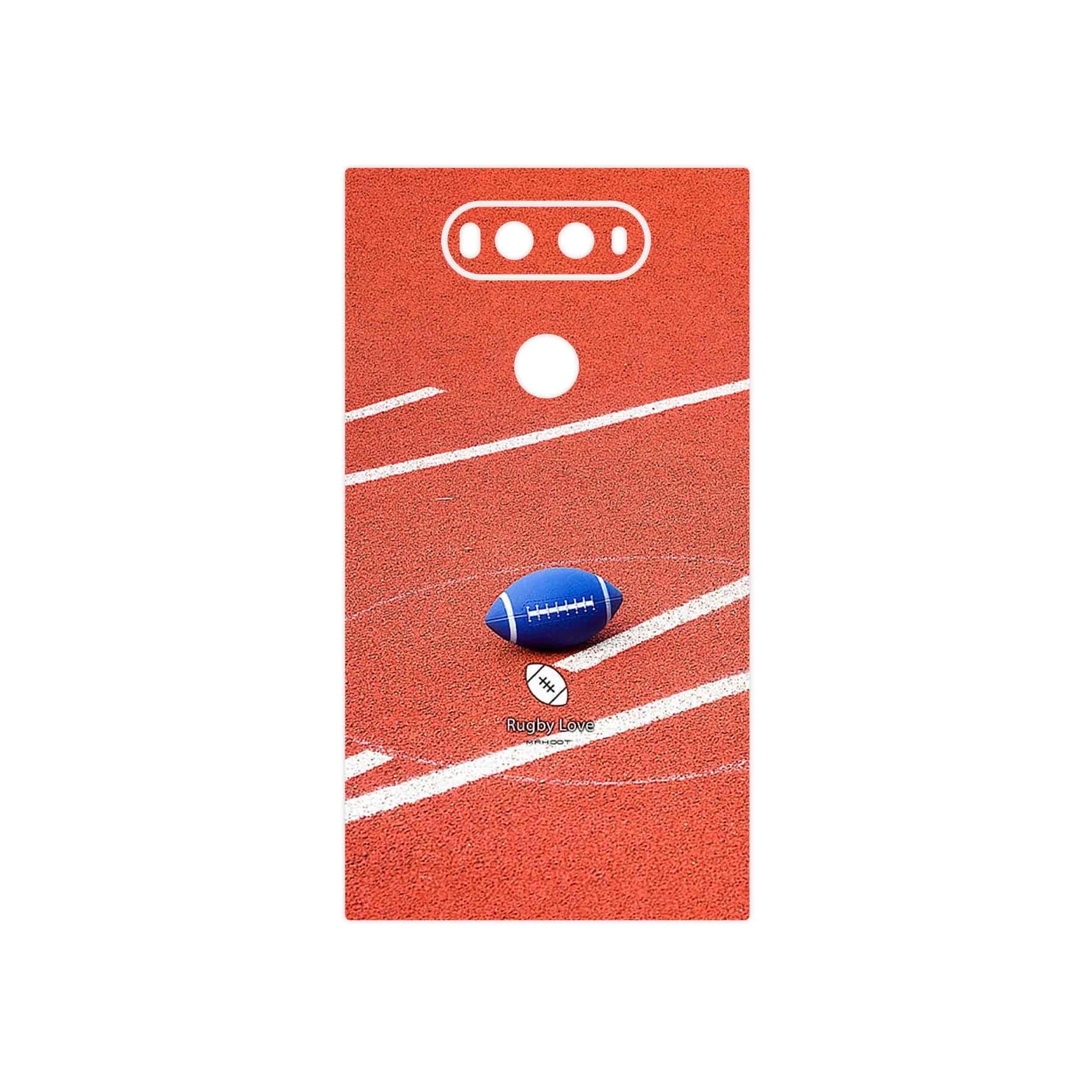 برچسب پوششی ماهوت مدل Rugby football مناسب برای گوشی موبایل ال جی V20