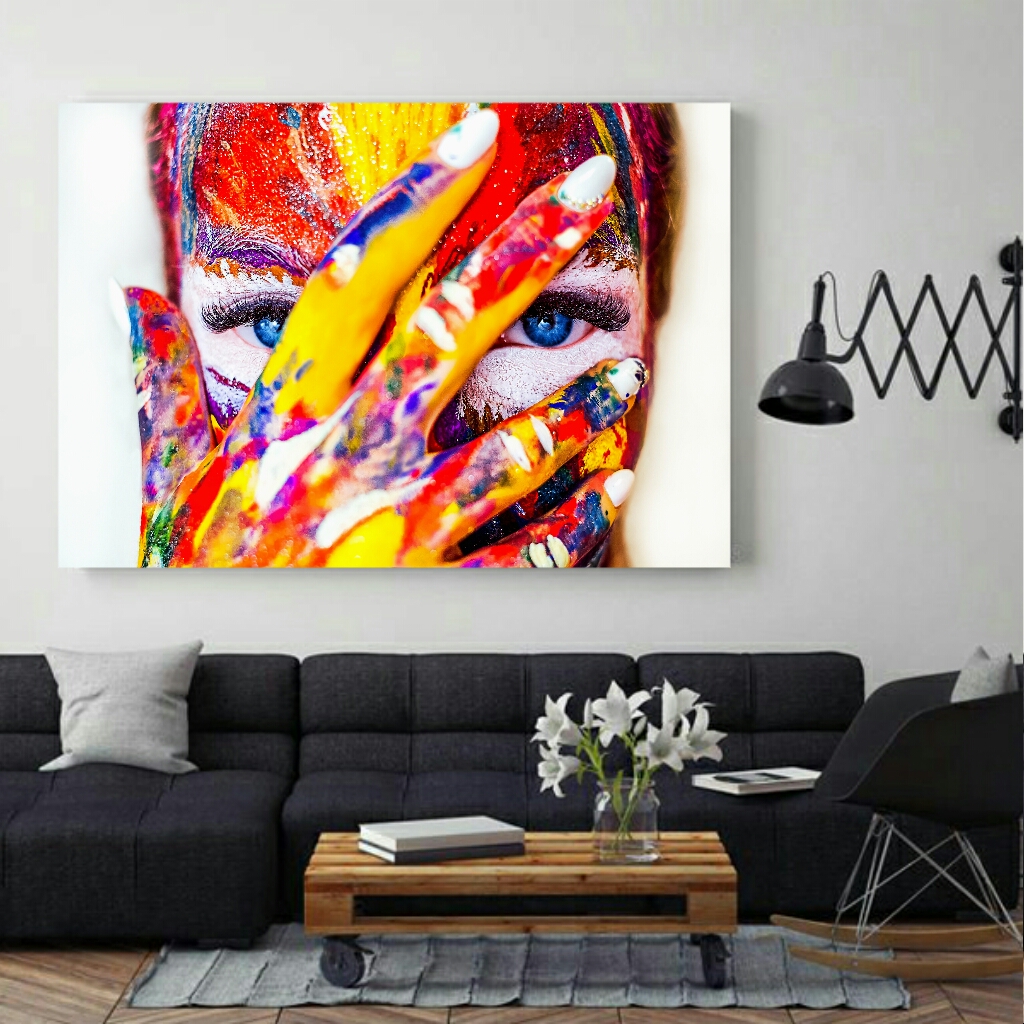 تابلو بوم مدل دختر نقاش کد AR7970