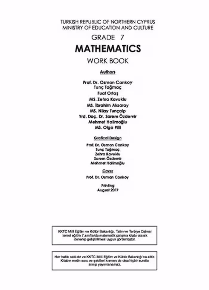 خرید و دانلود نسخه کامل کتاب Mathematics. Grade 7. Work Book