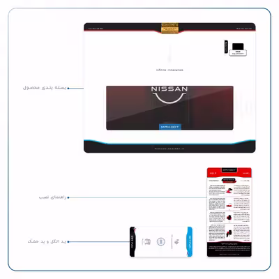 برچسب پوششی ماهوت مدل Nissan-Logo مناسب برای تبلت ایسوس Zenpad 3S 10 2017 Z500KL