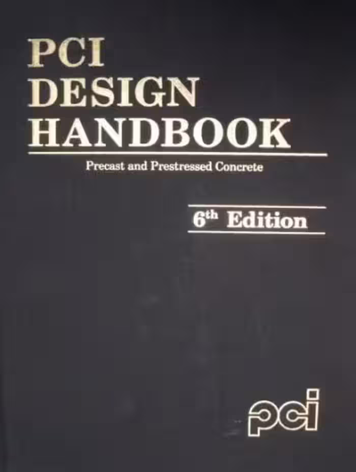 خرید و دانلود نسخه کامل کتاب PCI Design Handbook: Precast and Prestressed Concrete, Sixth Edition, 2004 - Pdf
