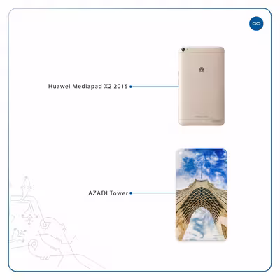 برچسب پوششی ماهوت مدل AZADI-Tower مناسب برای تبلت هوآوی Mediapad X2 2015