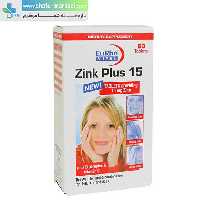 قرص زینک پلاس 15 میلی گرم یورو ویتال | Eurho vital zinc plus 15 mg