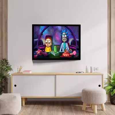 تابلو مدل rick and morty کد F-15031