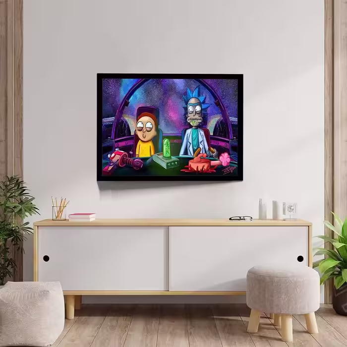 تابلو مدل rick and morty کد F-15031