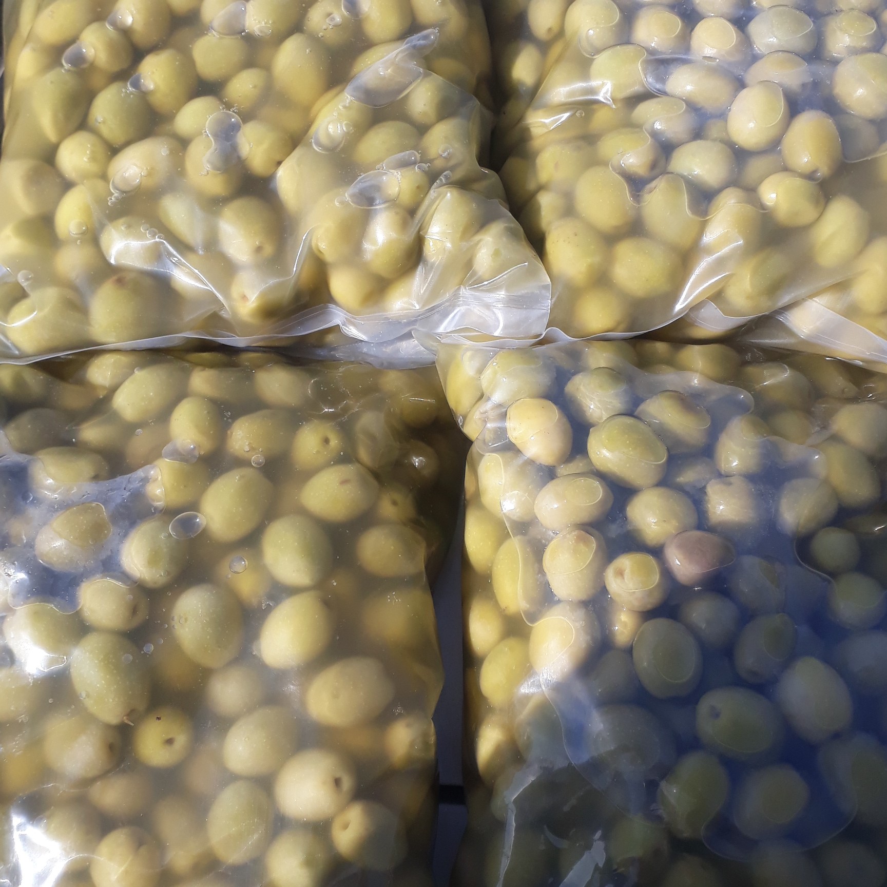 زیتون باهسته در بسته بندی یک کیلویی سه کیلویی