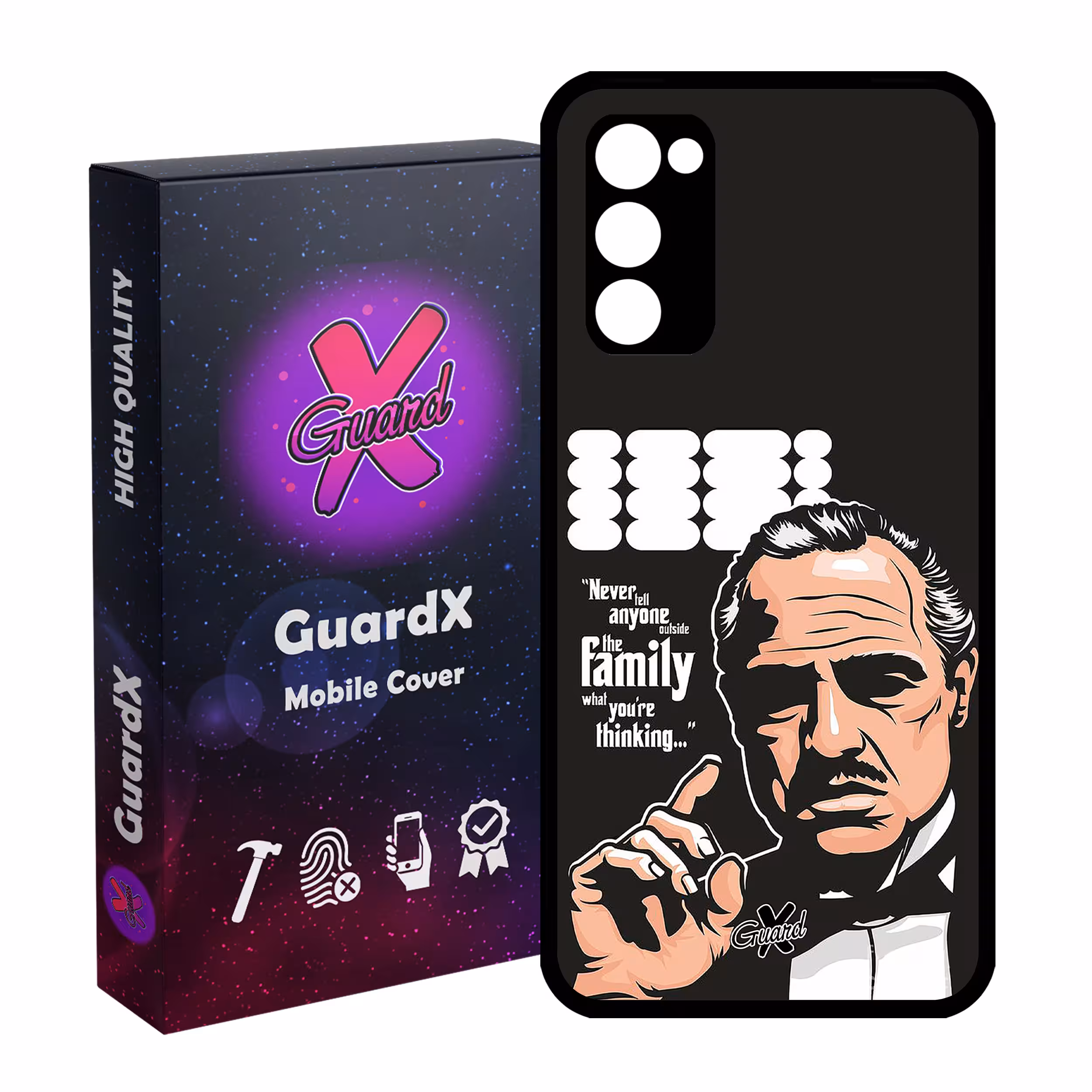 کاور گارد ایکس طرح God Father مدل Glass10197 مناسب برای گوشی موبایل سامسونگ Galaxy S20 FE