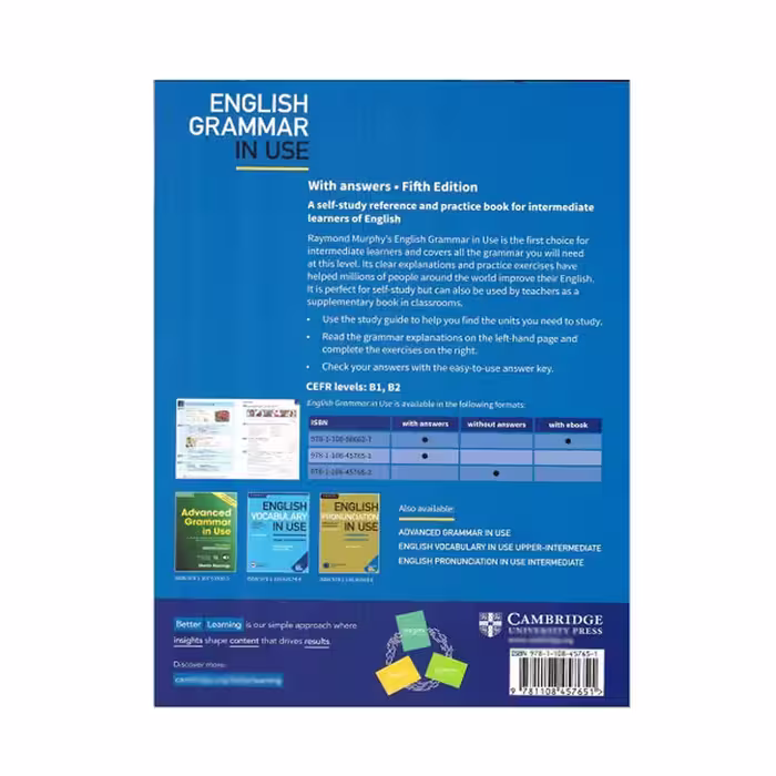 کتاب English Grammar in Use Intermediate 5th اثر Raymond Murphy انتشارات سپاهان