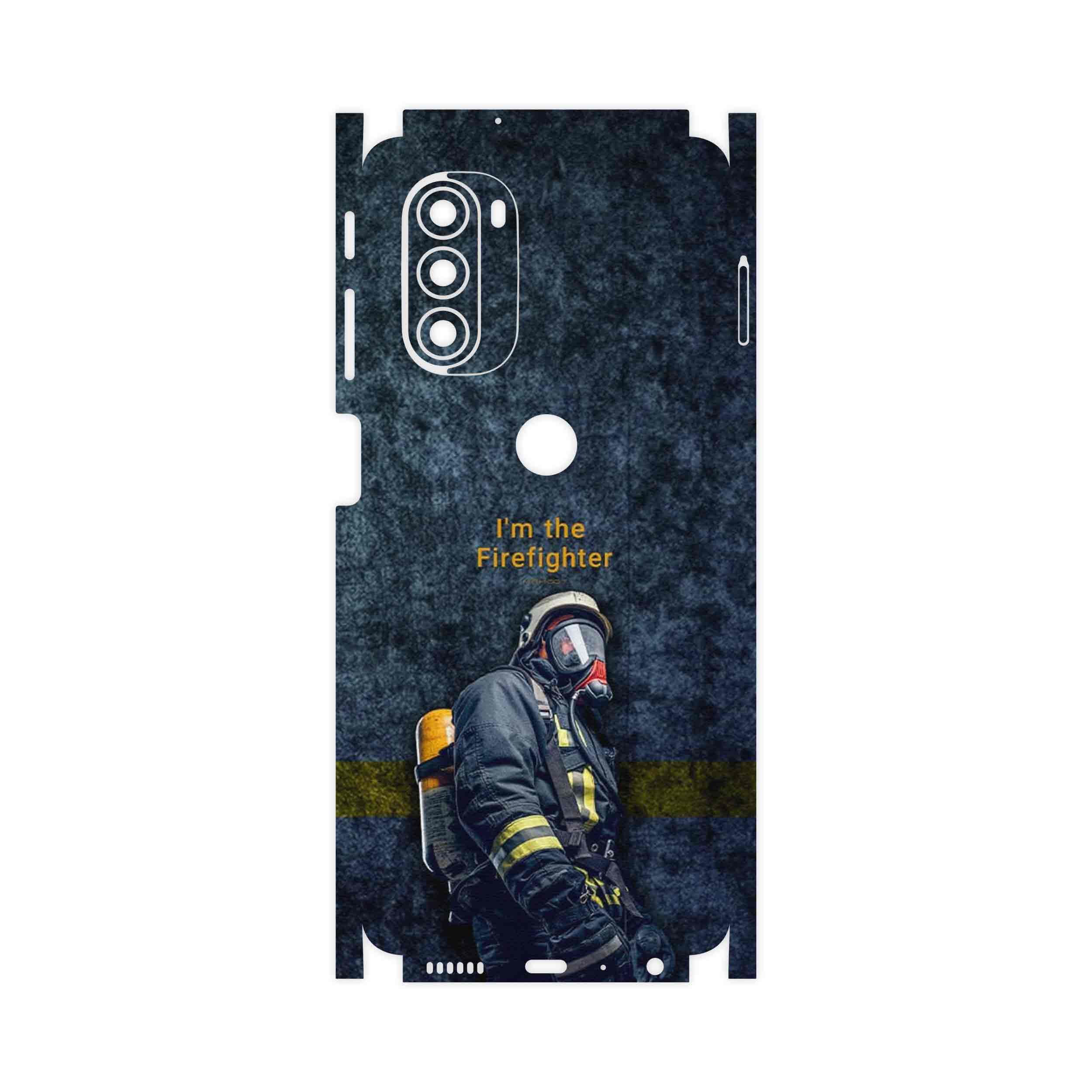 برچسب پوششی ماهوت مدل Firefighter-FullSkin مناسب برای گوشی موبایل موتورولا Moto G51 5G