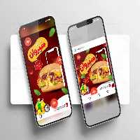 قالب اینستاگرام فست فود | گرافیک با طعم تربچه