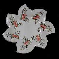 شیرینی خوری سرامیکی هیوا طرح مهر پایه دار بلند کد 11016663