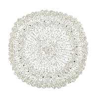 رومیزی قلاب بافی زینتی کد 001