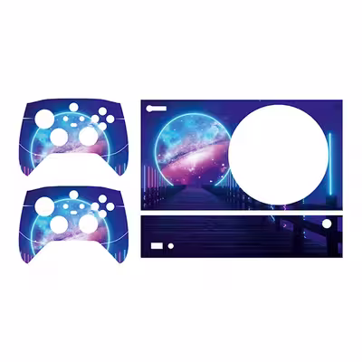 برچسب  کنسول بازی Xbox series s توییجین وموییجین مدل Space 183 مجموعه 4 عددی