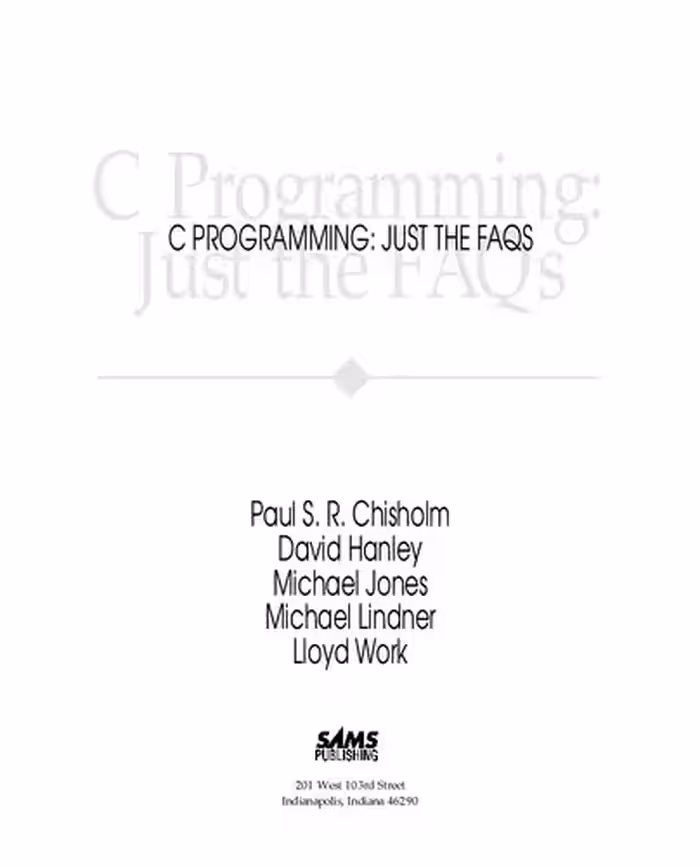 خرید و دانلود نسخه کامل کتاب C Programming Just the FAQs