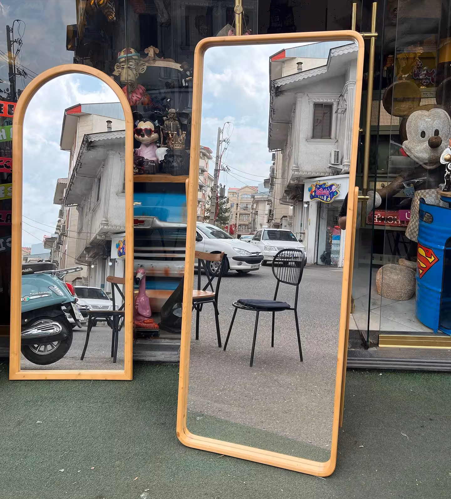 قاب اينه چوبي