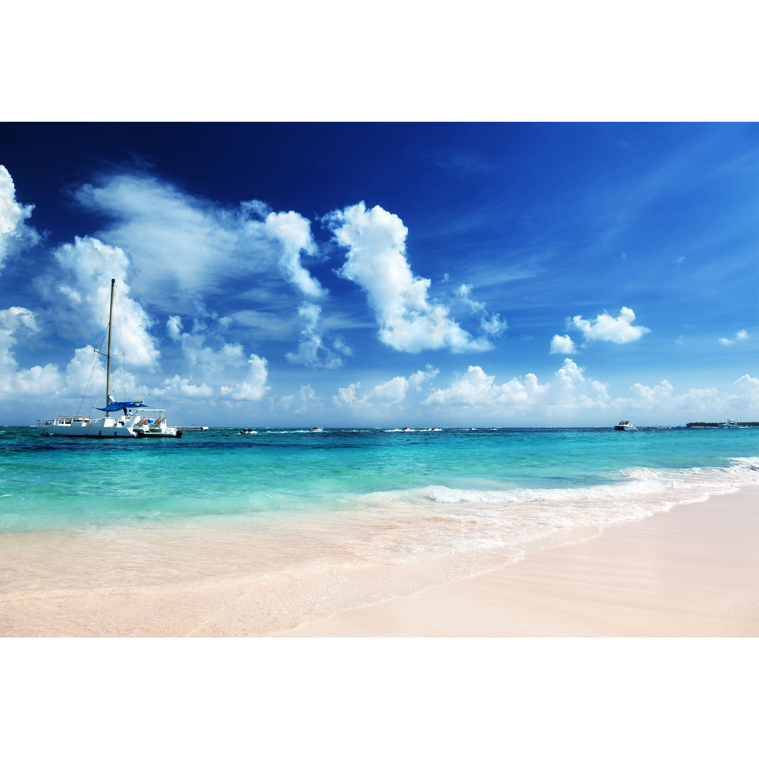 تابلو شاسی مدل دریا و کشتی و آسمان T6887