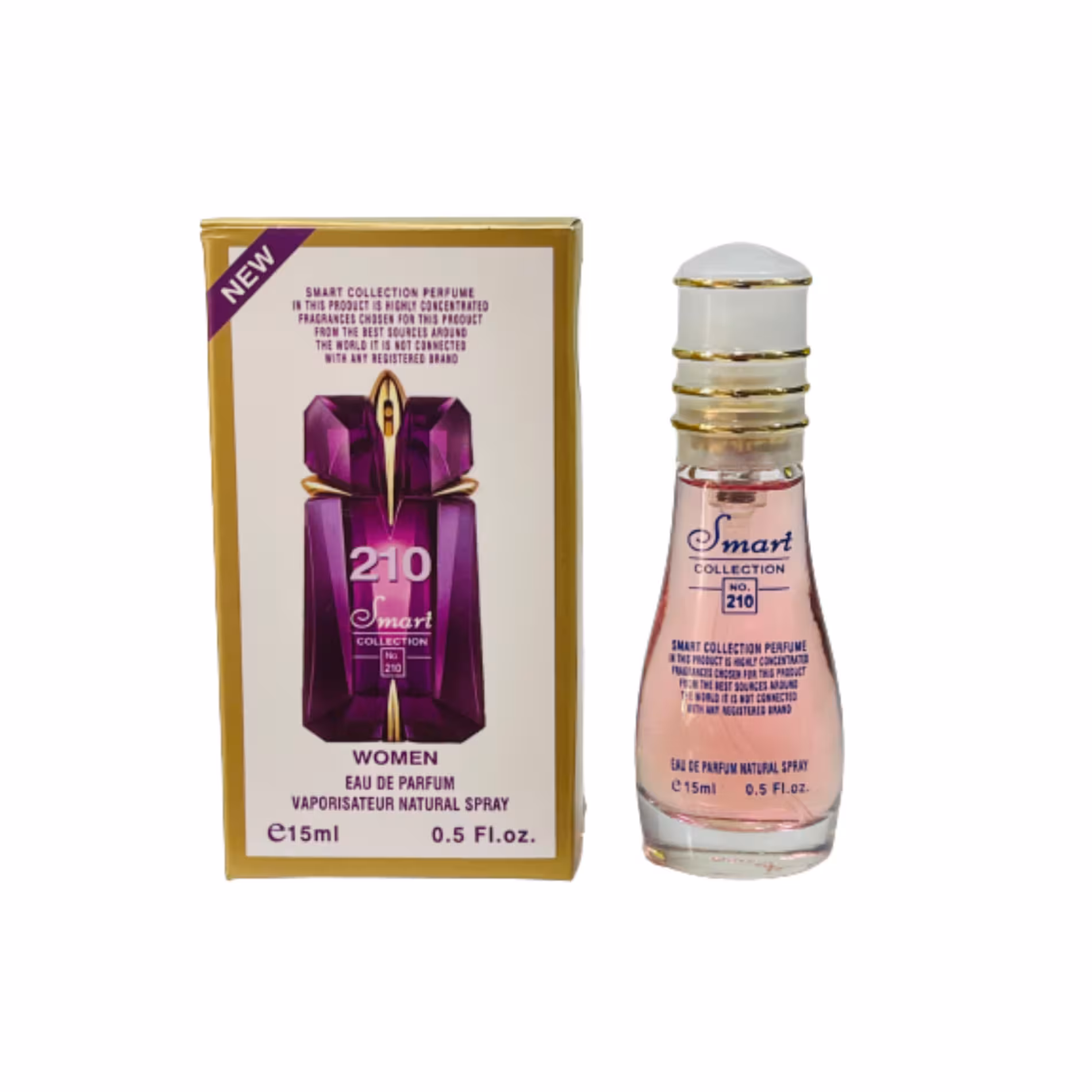 عطر جیبی زنانه اسمارت کالکشن مدل Mugler Alien کد 210 حجم 15 میلی لیتر مجموعه 2 عددی