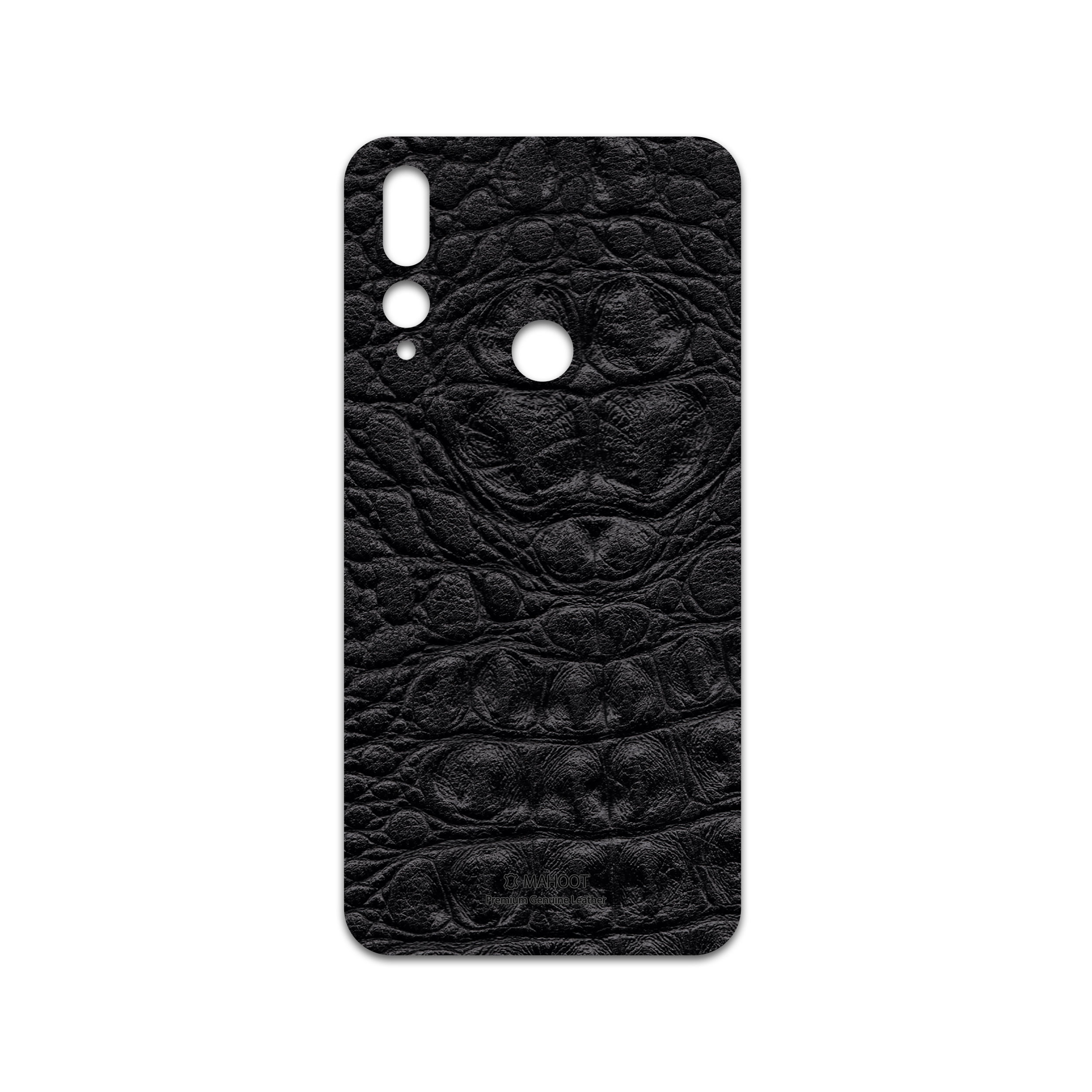 برچسب پوششی ماهوت مدل Black-Crocodile-Leather مناسب برای گوشی موبایل هوآوی Y9 Prime 2019