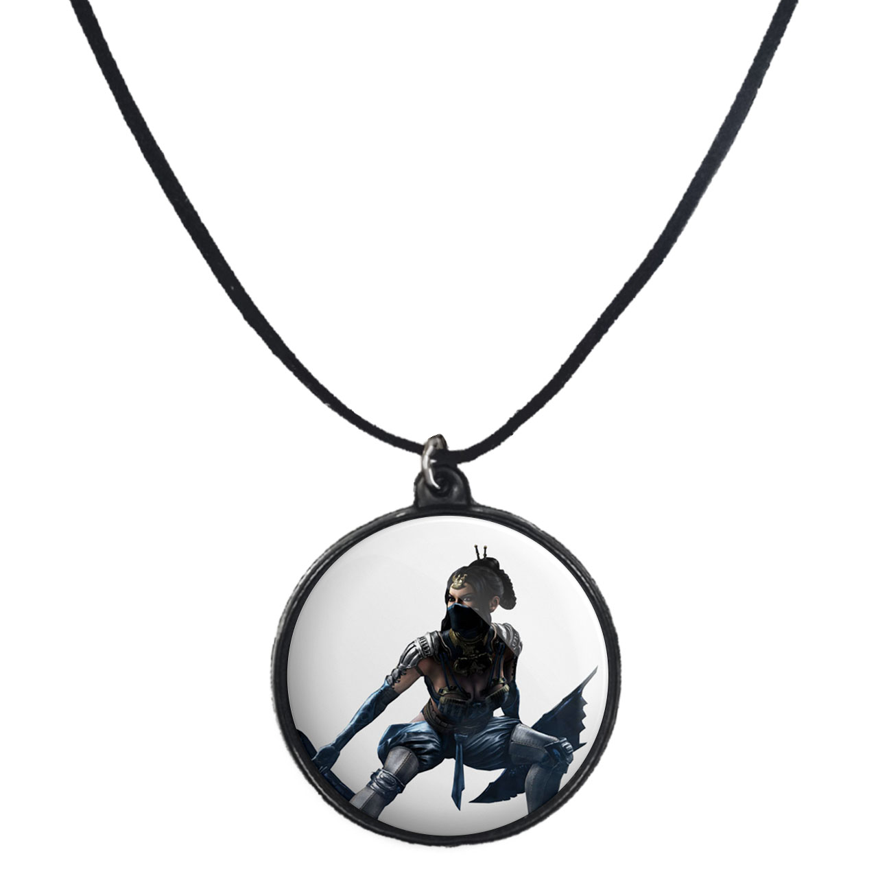 گردنبند پرمانه طرح mortal kombat کد pmb.27564 مدل دو طرفه