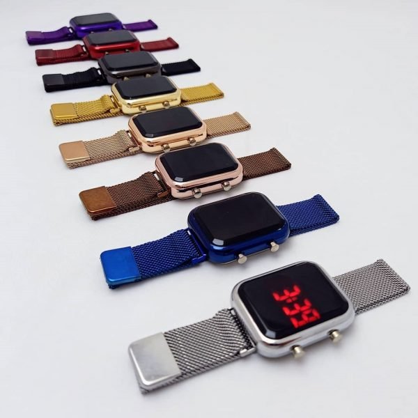 ساعت LED بند فلزی