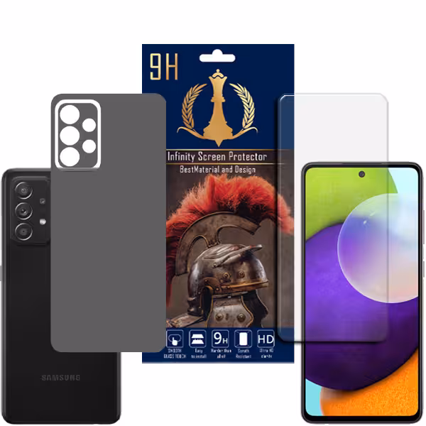 برچسب پوششی اینفینیتی مدل PRO MAX مناسب برای گوشی موبایل سامسونگ Galaxy A52 / A52S / A53 به همراه محافظ صفحه نمایش