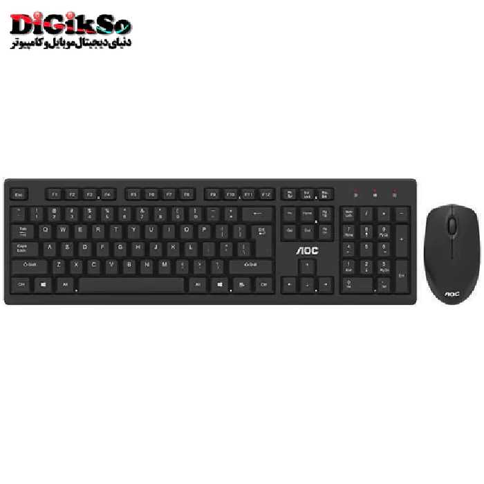 کیبورد و ماوس بی سیم AOC مدل KM210