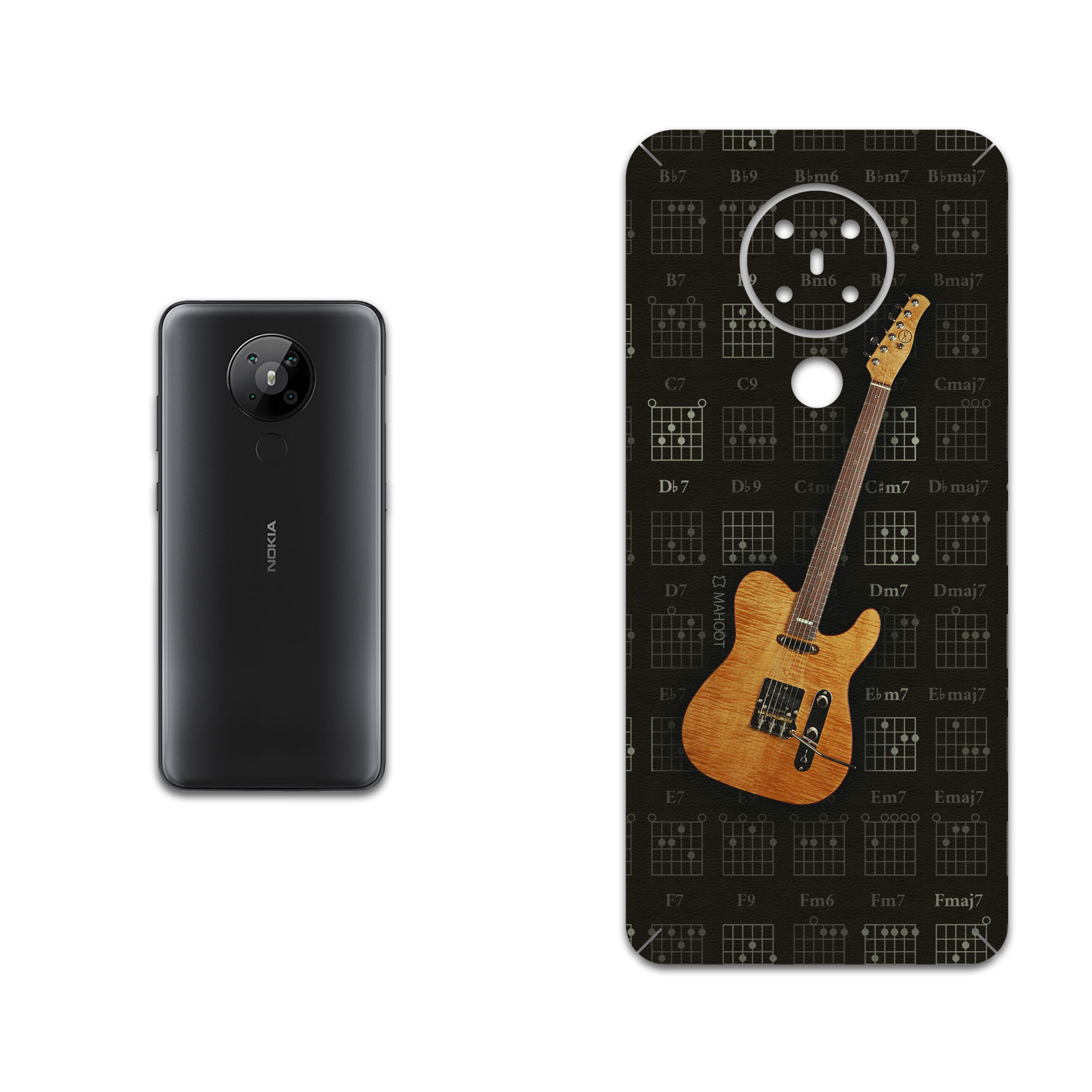 برچسب پوششی ماهوت مدل Guitar-Instrument مناسب برای گوشی موبایل نوکیا 5.3