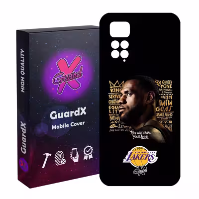 کاور گارد ایکس طرح Lebron James مدل Glass10120 مناسب برای گوشی موبایل شیائومی Redmi Note 11S/ Note 11 4G