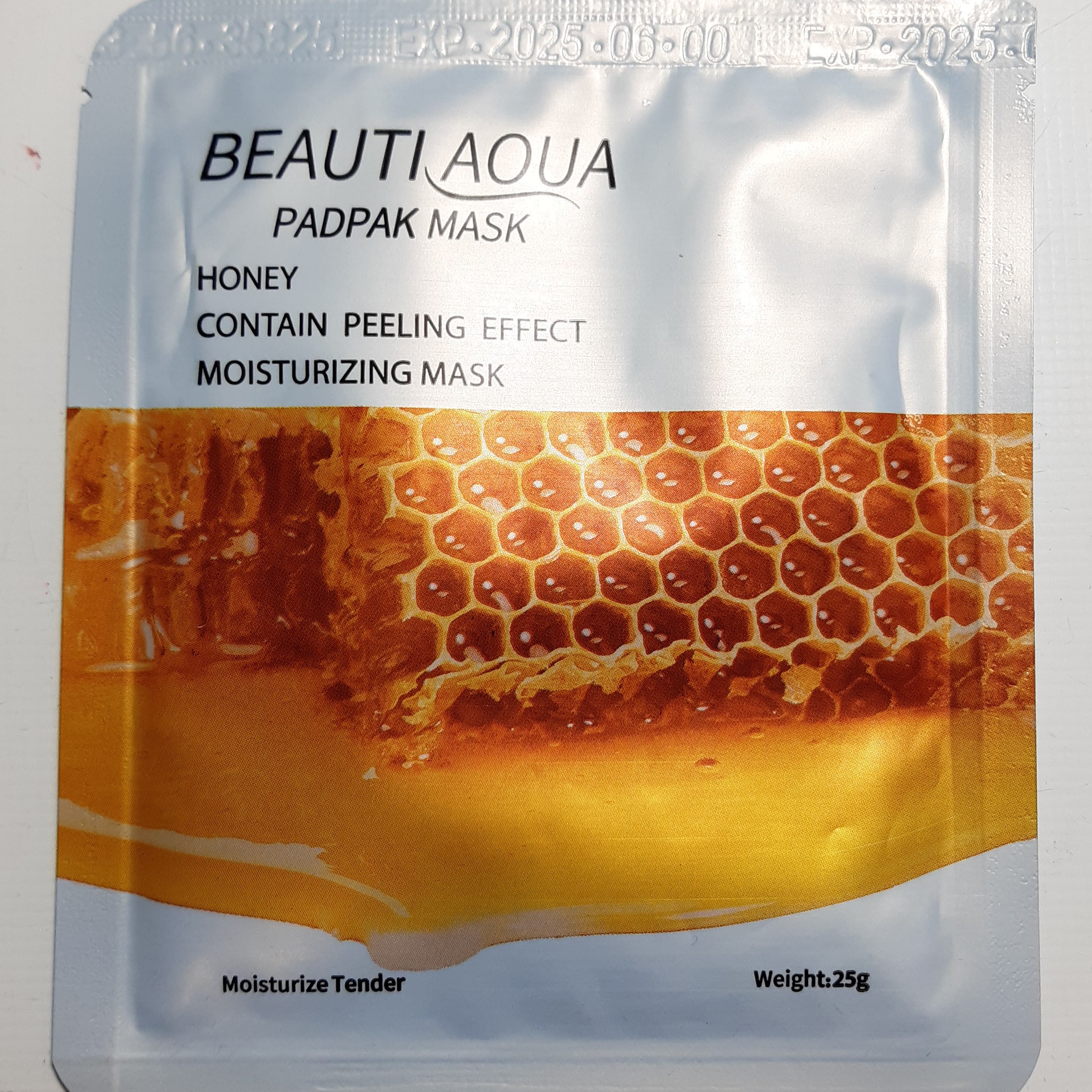 ماسک صورت ورقه ای عسل لایه بردار 25 گرم