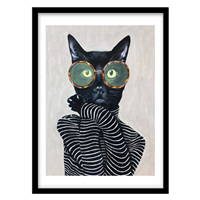 قیمت و خرید تابلو دکوراتیو مدل پوستر تلفیقی گربه کد 1773