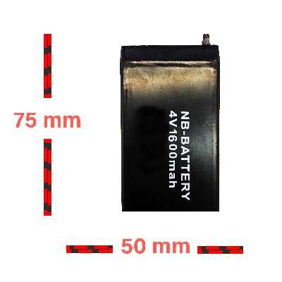 باتری سیلد اسید 4 ولت 1600 میلی آمپر مدل NB_160