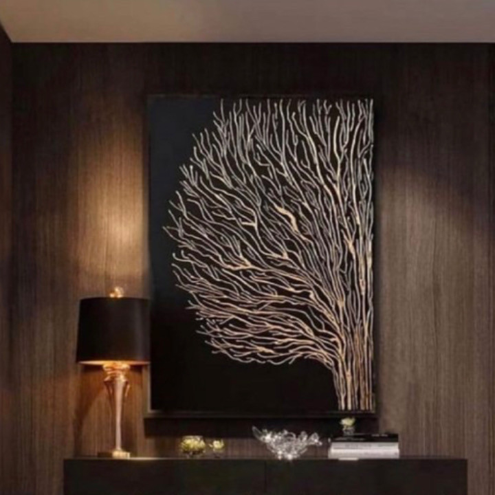 تابلو شاسی مدل درخت نیمه | دنیای قاب