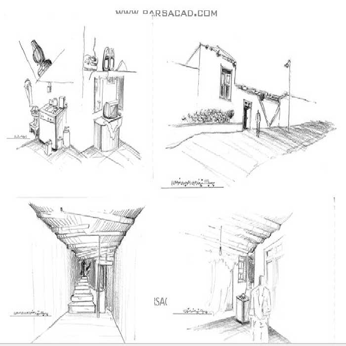 پاورپوینت نمونه اسکیس روستا