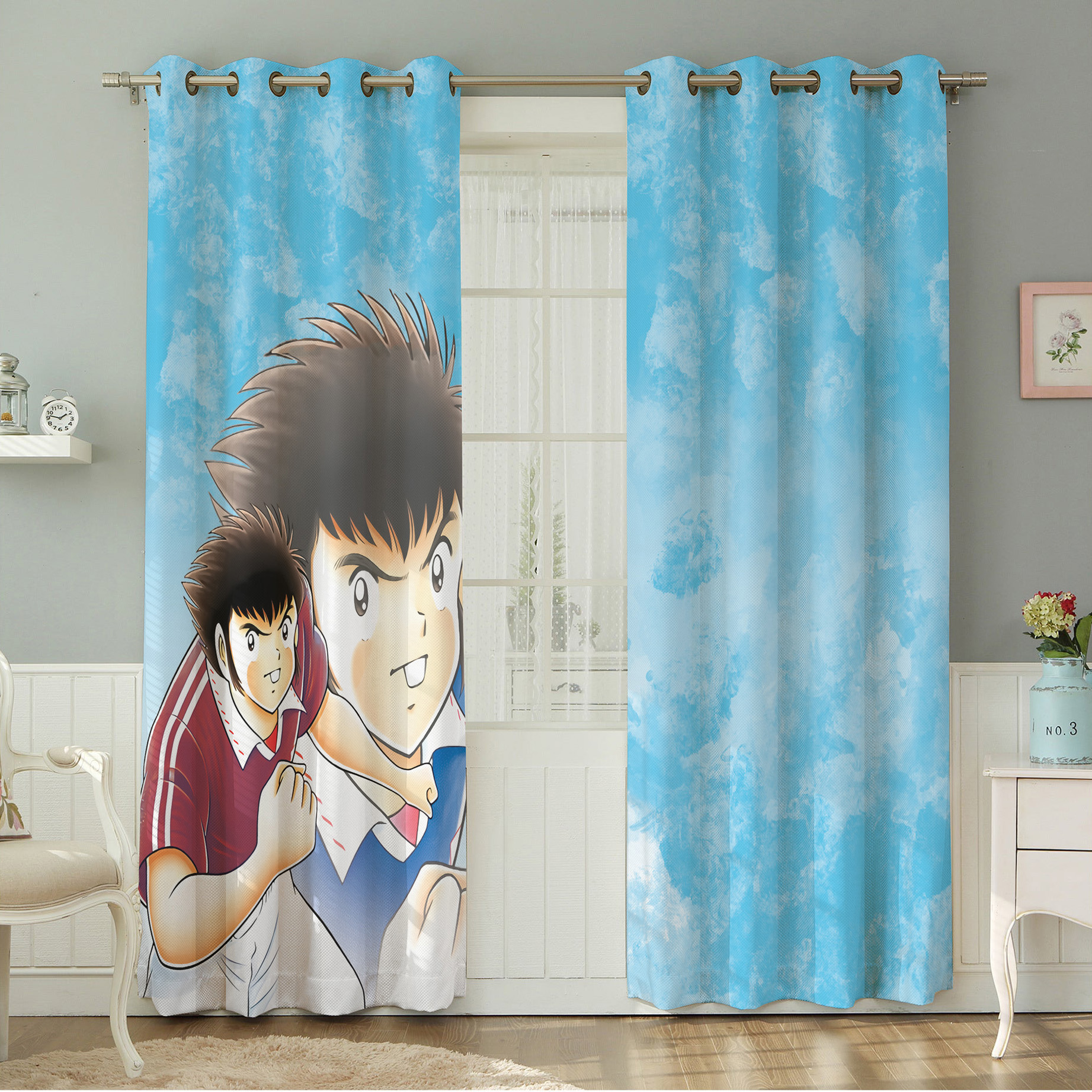 پرده نیروانا طرح کودک  مدل هازان کد 8260 سایز 140×280 سانتی متر