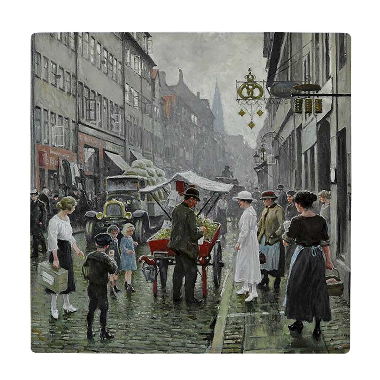 کاشی کارنیلا طرح نقاشی میوه فروش کد wkk1807