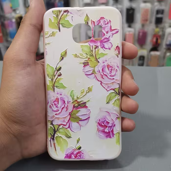 گارد طرح دار گل دار مناسب برای سامسونگ s6 و S6