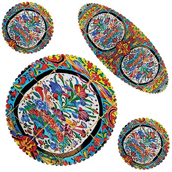 رانر رومیزی مخمل ست 4 تکه رنس مدل S32-42402