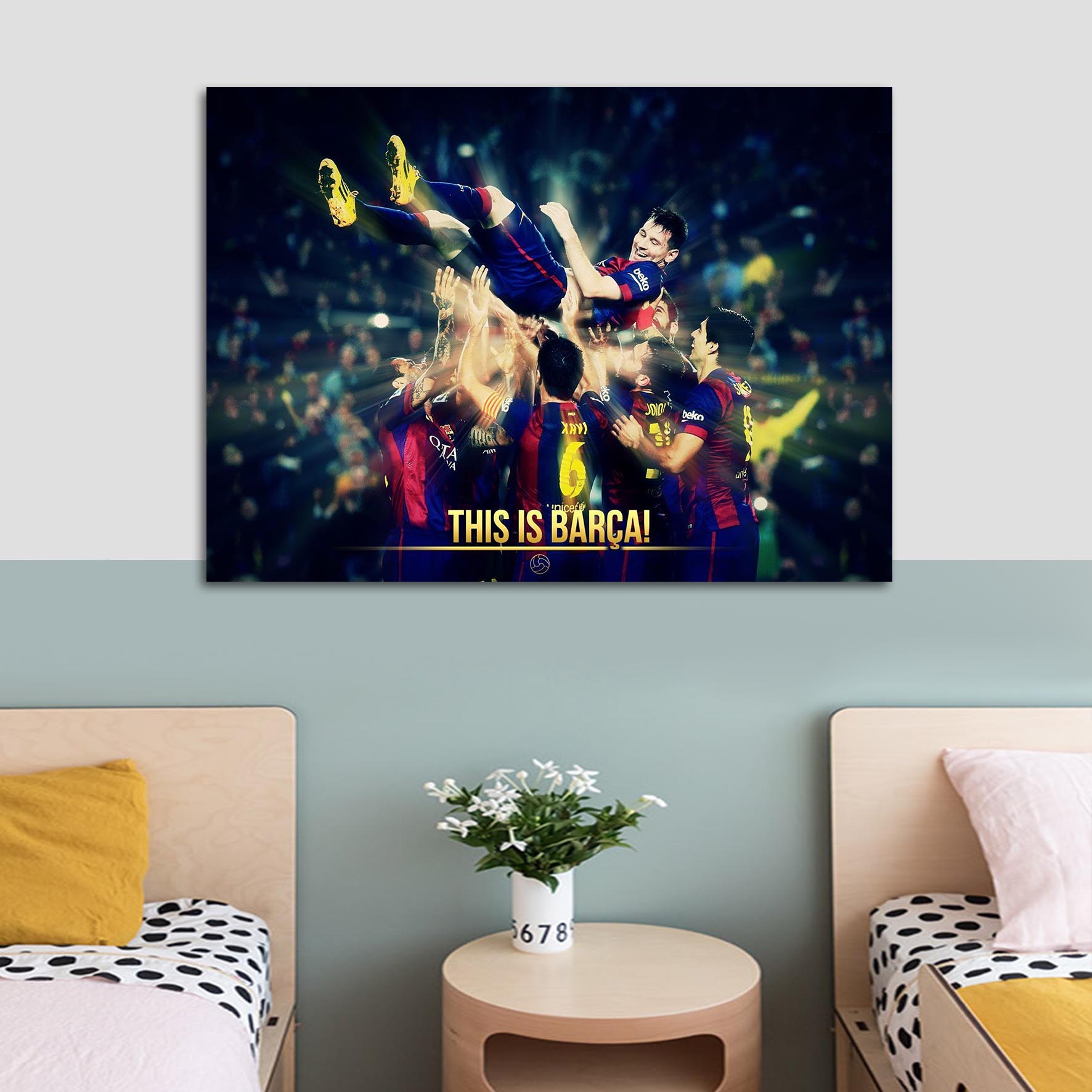 تابلو شاسی طرح مسی Football 0527