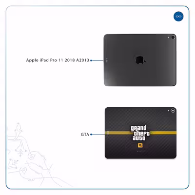 برچسب پوششی ماهوت مدل Gta-Game مناسب برای تبلت اپل iPad Pro 11 2018 A2013