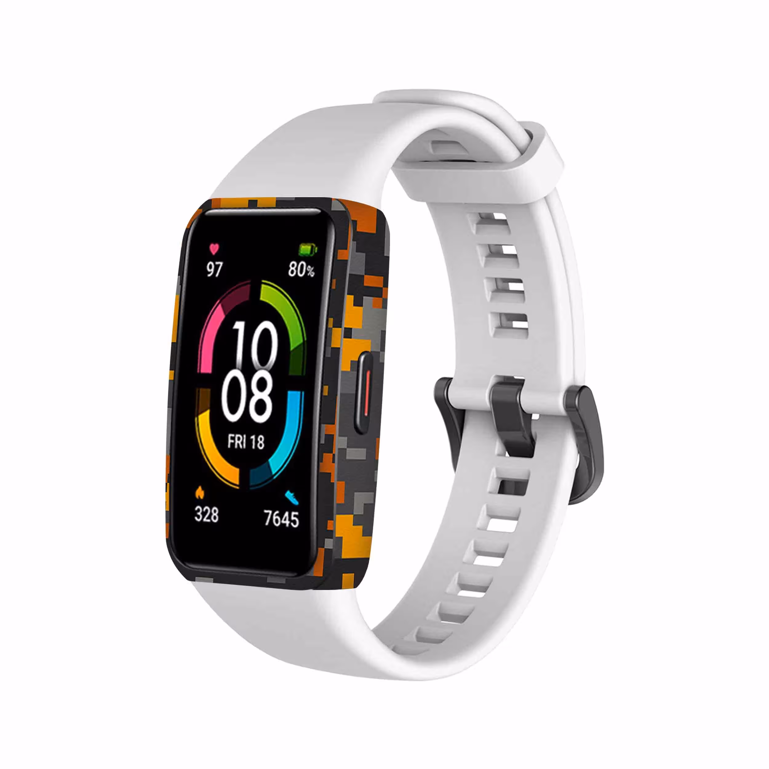 برچسب ماهوت طرح Army Autumn pixel مناسب برای ساعت هوشمند هوآوی band 6