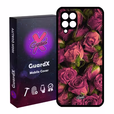کاور گارد ایکس طرح Flower مدل Glass10006 مناسب برای گوشی موبایل سامسونگ Galaxy M32 4G / F22