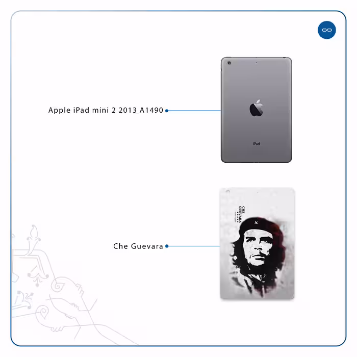 برچسب پوششی ماهوت مدل Che-Guevara مناسب برای تبلت اپل iPad mini 2 2013 A1490