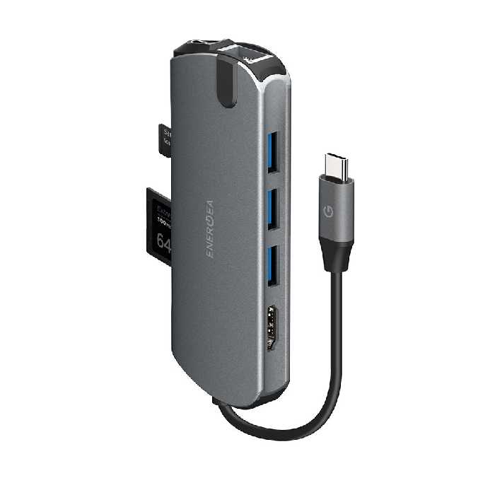 هاب شارژر تایپ سی انرژیا مدل AluHub HD PRO   ارسال فوری   ارسال رایگان   گارانتی اصلی شرکتی