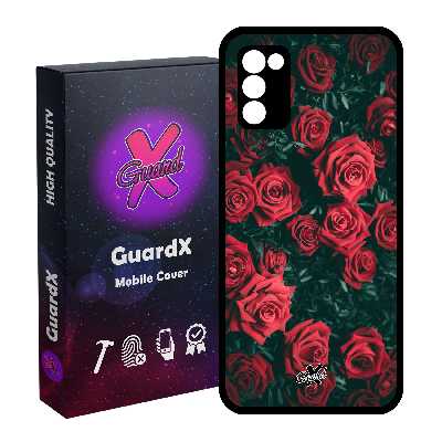 کاور گارد ایکس طرح Flower مدل Glass10208 مناسب برای گوشی موبایل سامسونگ Galaxy A03s