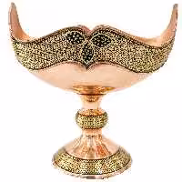 شکلات خوری خاتم کاری مدل مس و خاتم کد Gold2524