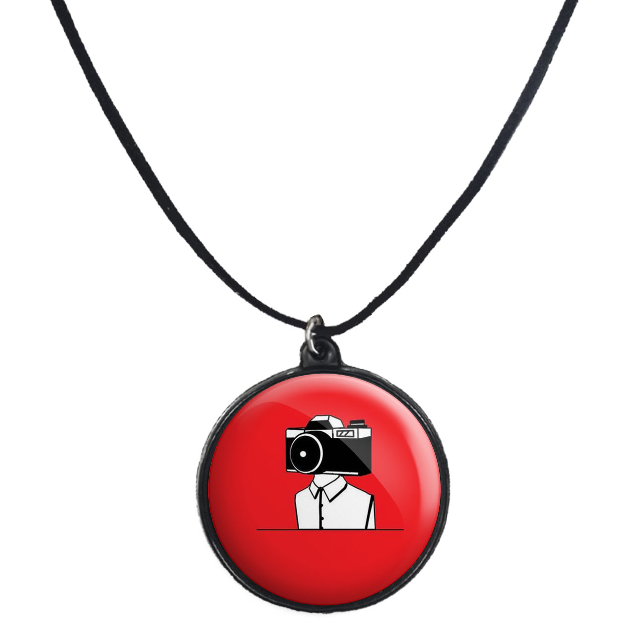 گردنبند پرمانه طرح عکاس کد pmb.5164 مدل دو طرفه