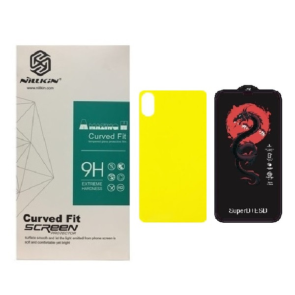 محافظ صفحه نمایش  مدل HORO مناسب برای گوشی موبایل اپل iPhone XS به همراه محافظ پشت گوشی | کالا برتری