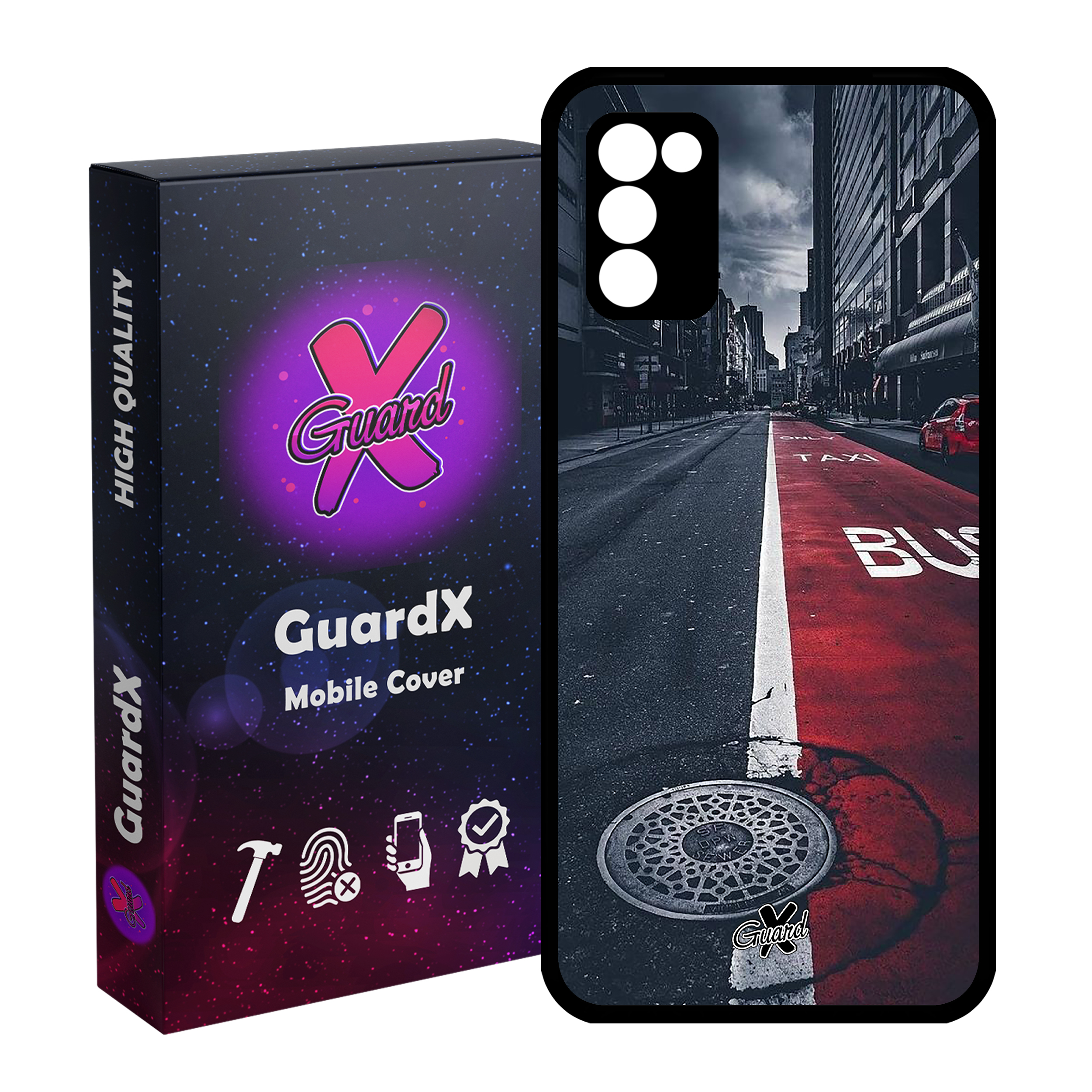 کاور گارد ایکس طرح Street مدل Glass10076 مناسب برای گوشی موبایل سامسونگ Galaxy A03s