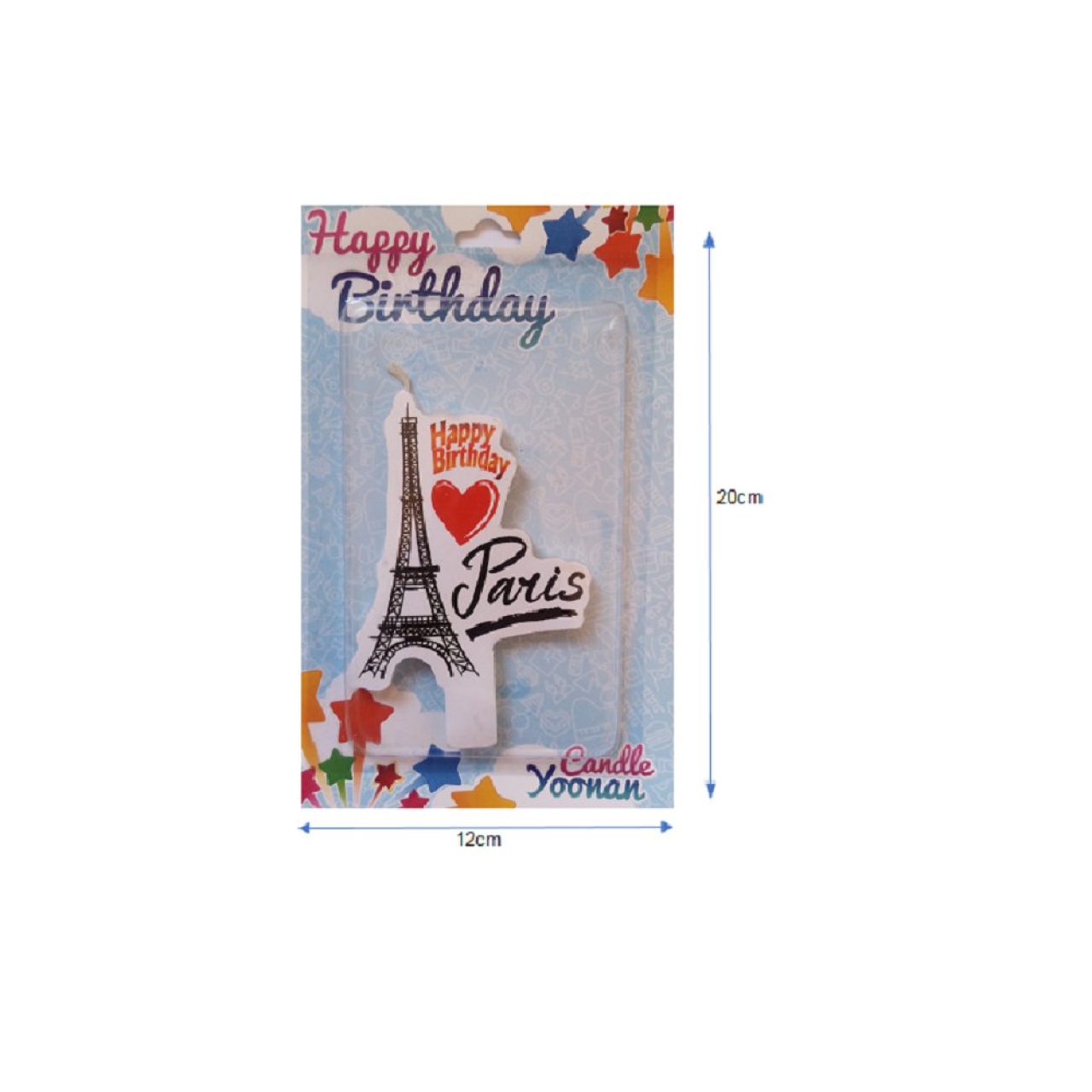 شمع تولد طرح پاریس